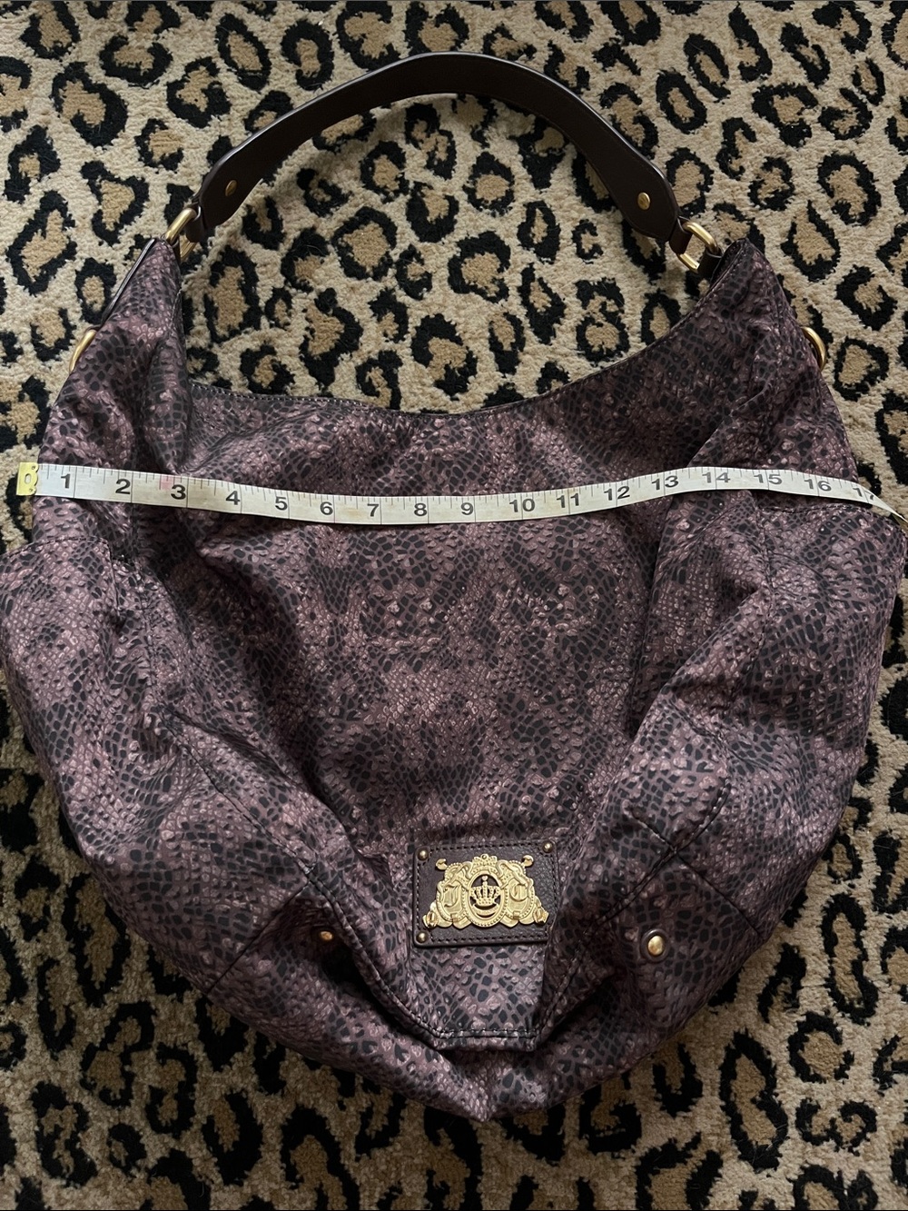 Juicy Couture Snakeskin-Effect Hobo with Gold Hardware - Picture 7 of 7